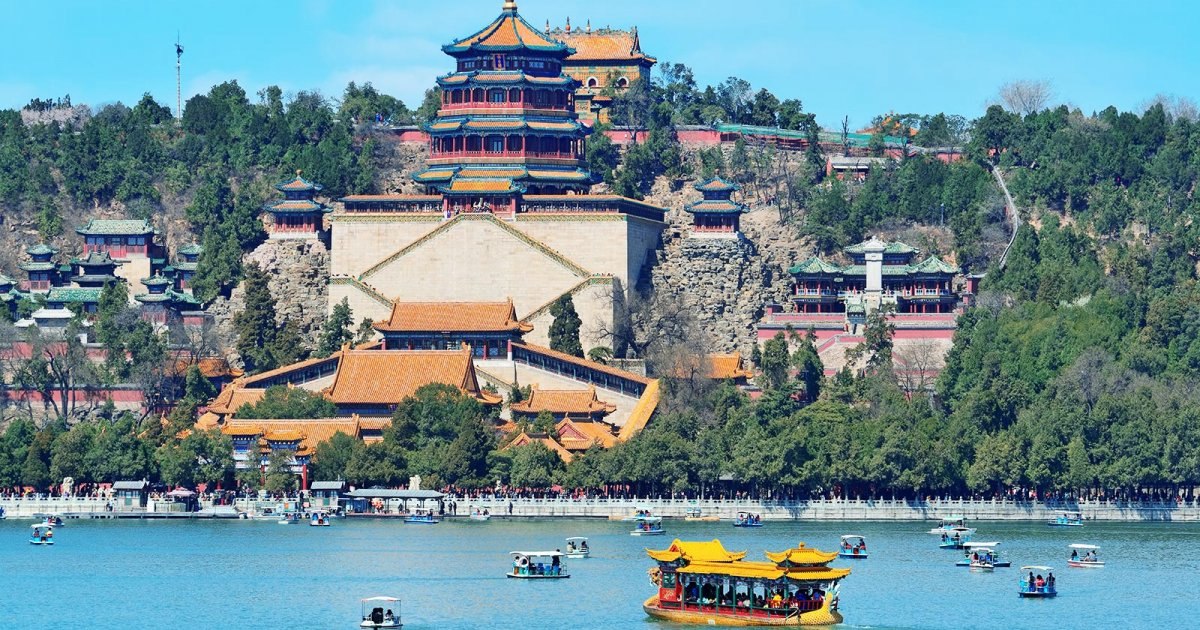 Kunming Lake and the hillside buildings of the Summer Palace